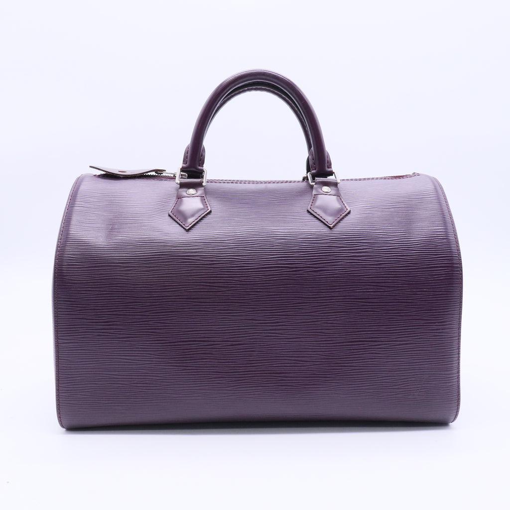 Louis Vuitton Epi Speedy 30 Cassis Purple B21392