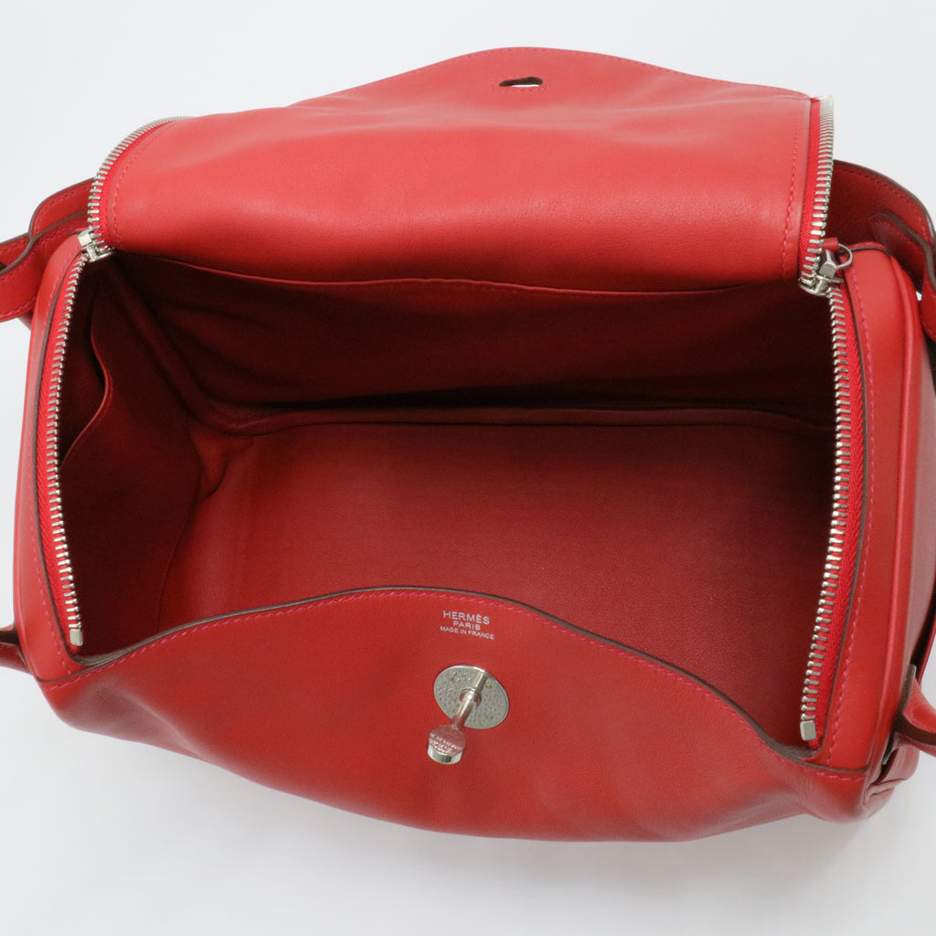 Lindy 30 Swift Leather Palladium Hardware S5-Rouge Tomate