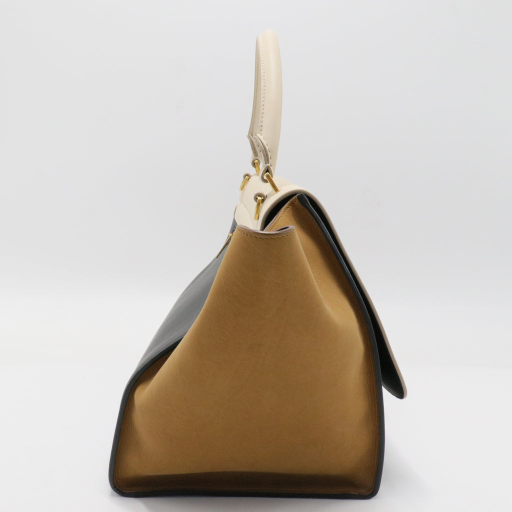Tricolor Trapeze Bag Leather Medium