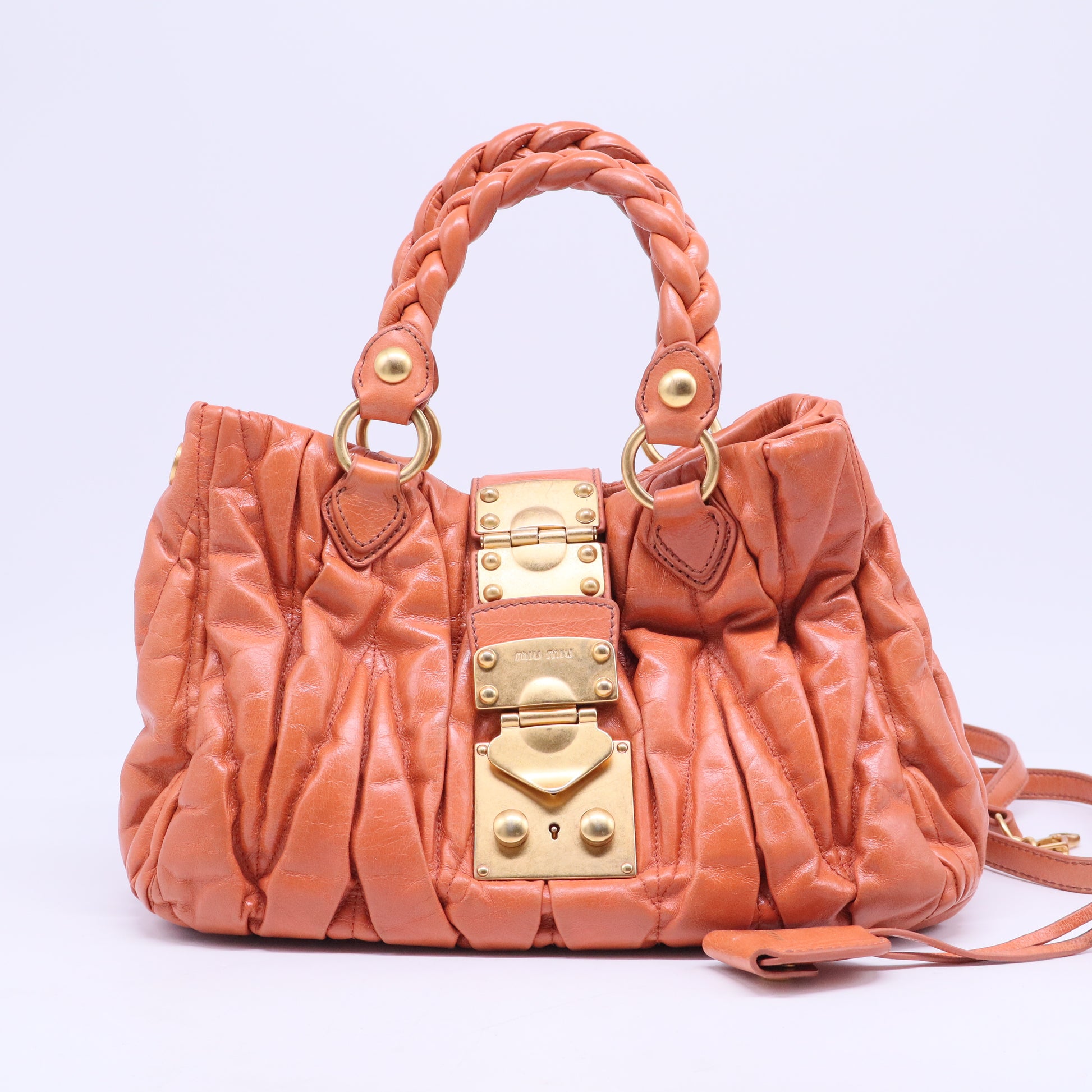 Coffer Convertible Satchel Matelasse Leather Medium B20623