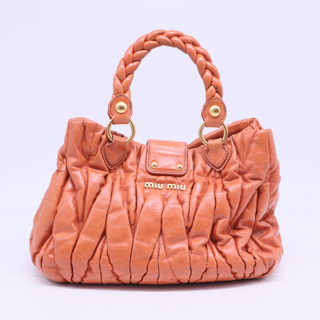 Coffer Convertible Satchel Matelasse Leather Medium B20623