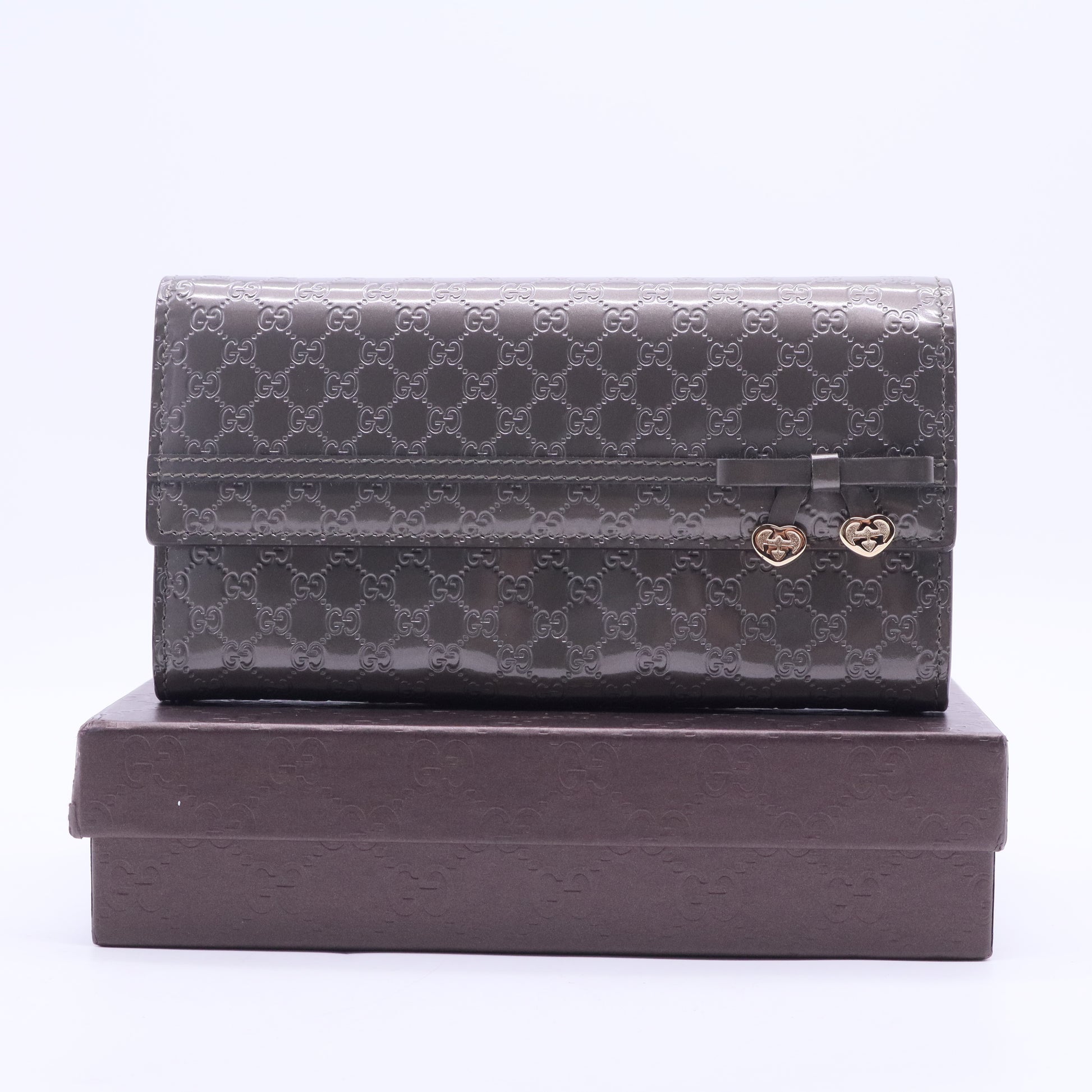 Microguccissima Pattern Leather Continental Wallet W20139