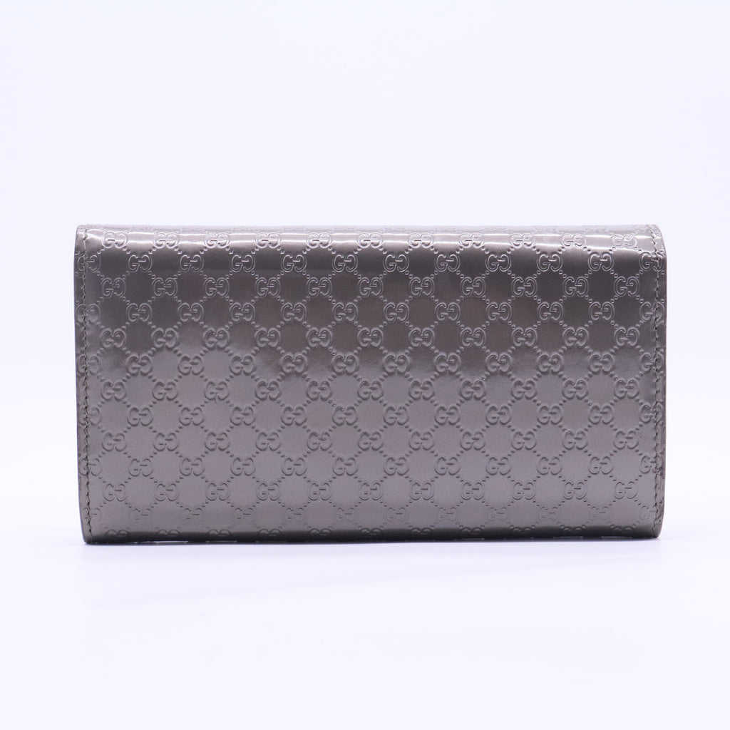 Microguccissima Pattern Leather Continental Wallet W20139