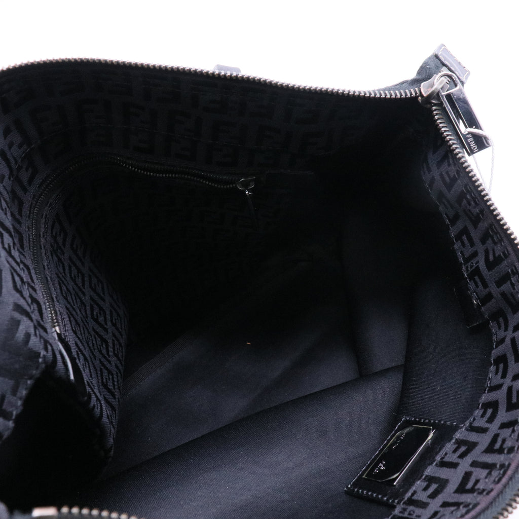 Fendi Zucchino Zucca Canvas All Black Tote Bag Twins LDJ3945