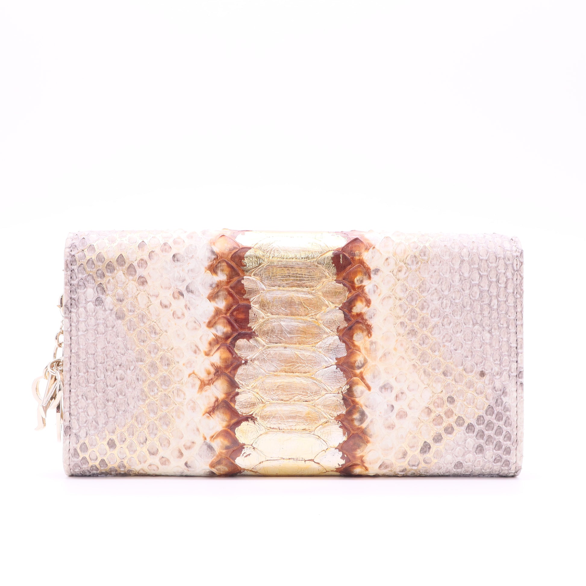 Lady Dior Python Clutch Chain Strap Twins