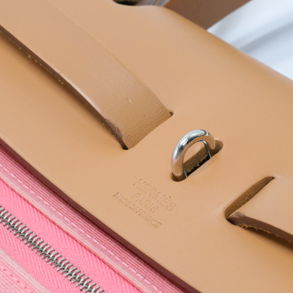 Herbag Zip Leather and Toile 31 8W-Rose Azalee