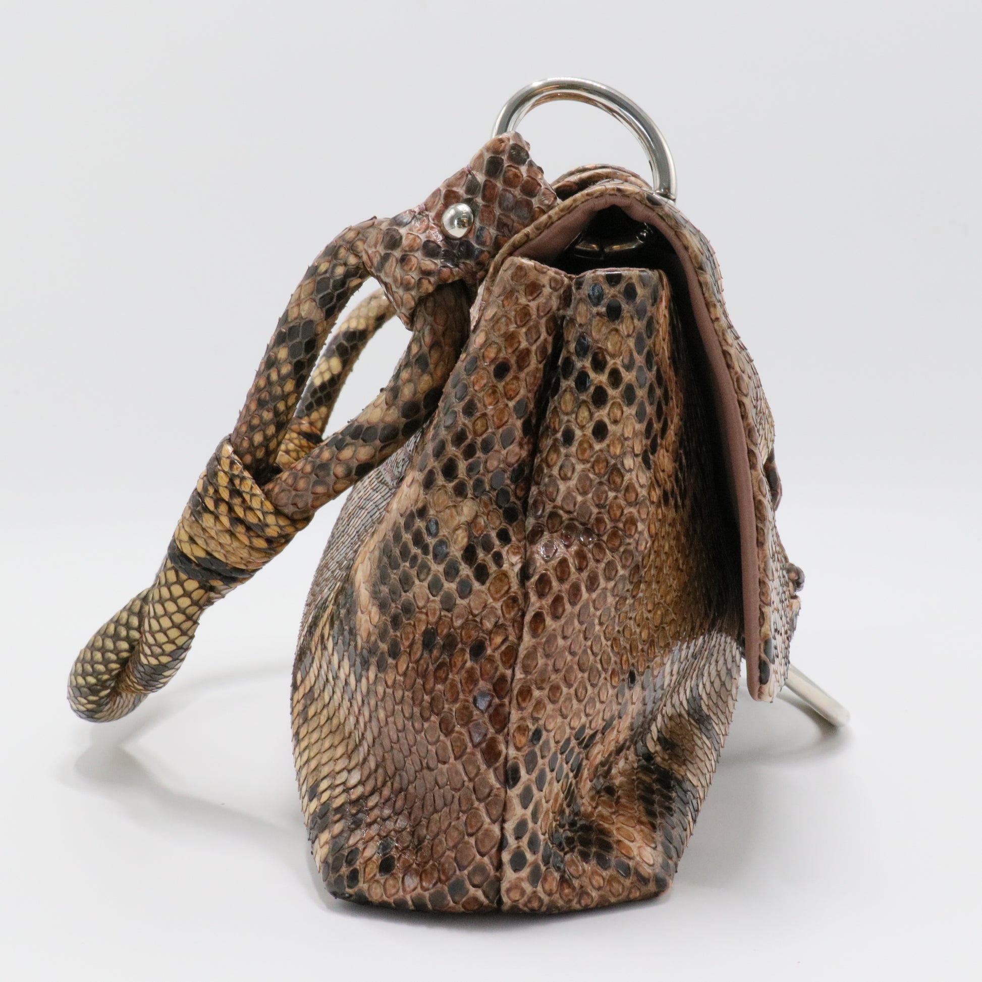 Vintage Python Demi Handbag