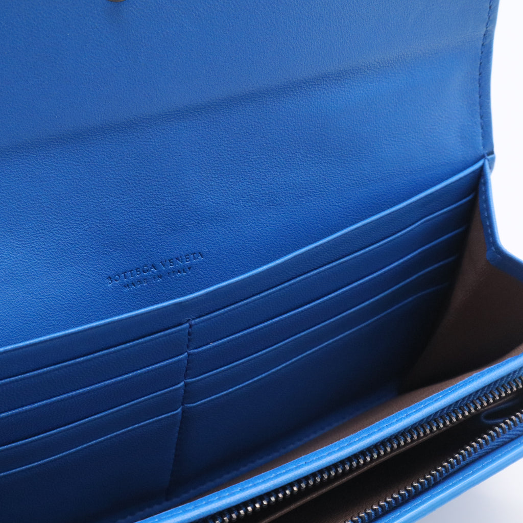 Nappa Intrecciato Continental Flap Wallet