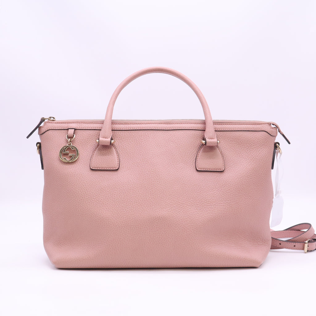 Gucci Dollar Calfskin GG Charm Satchel B24600