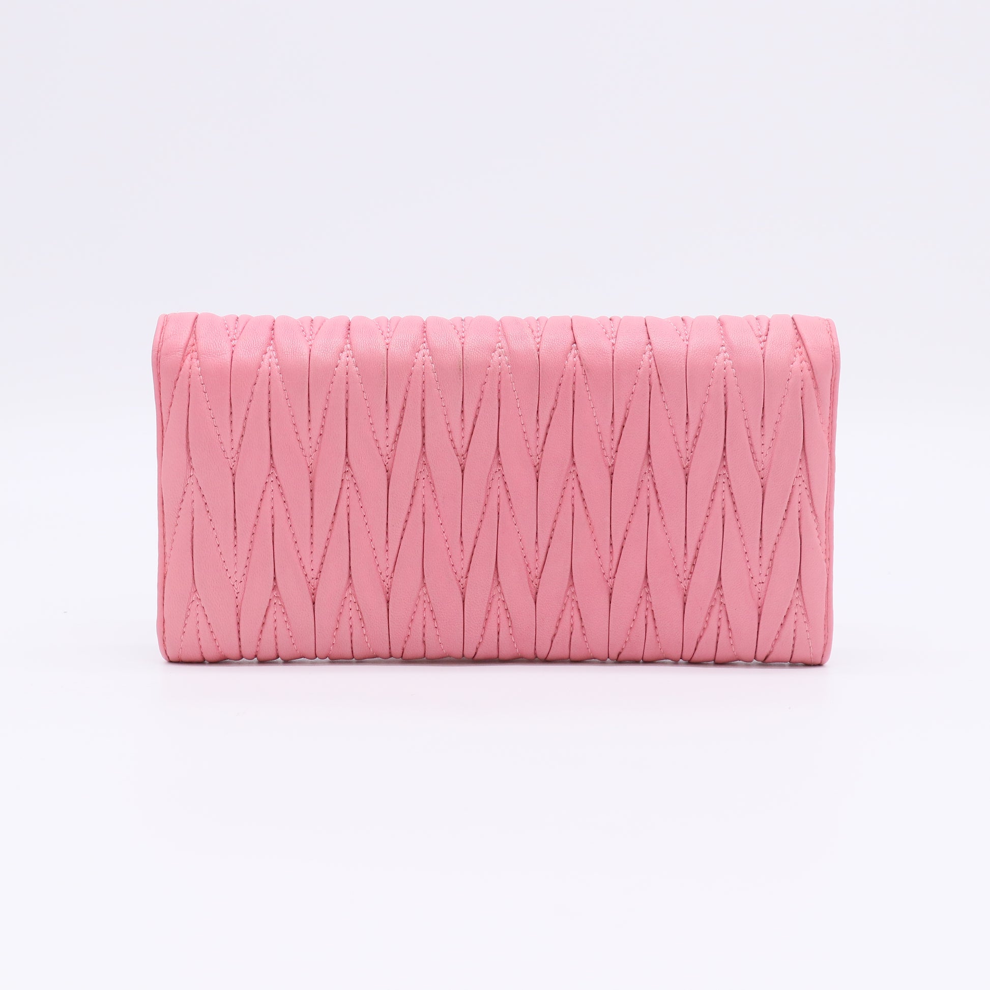 Miu Miu Matelassé Leather Long Wallet W22364