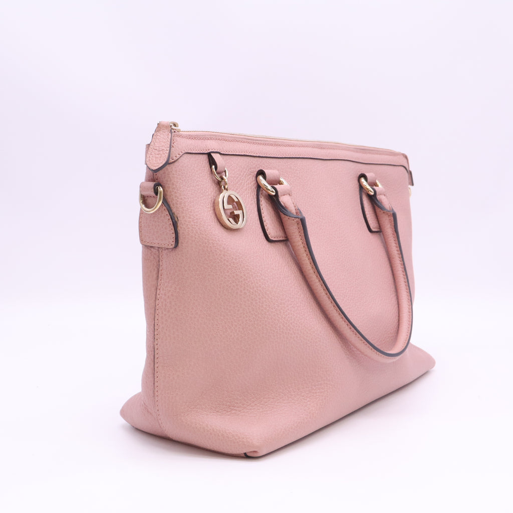 Gucci Dollar Calfskin GG Charm Satchel B24600