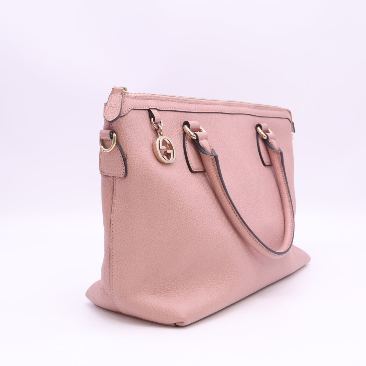 Gucci Dollar Calfskin GG Charm Satchel B24600