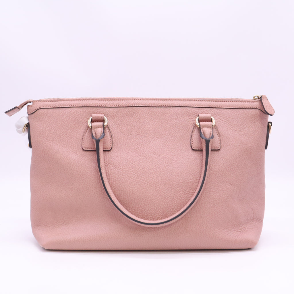 Gucci Dollar Calfskin GG Charm Satchel B24600