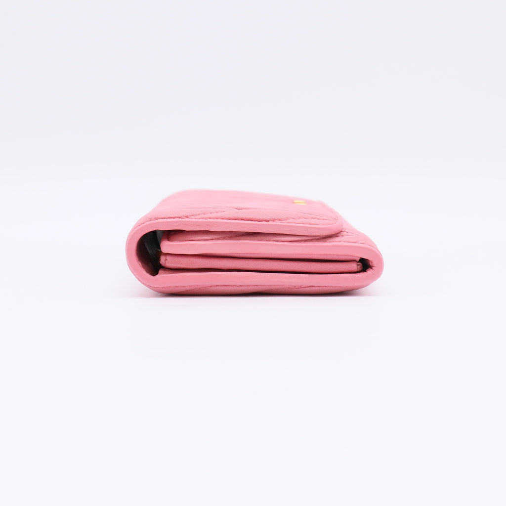 Miu Miu Matelassé Leather Long Wallet W22364