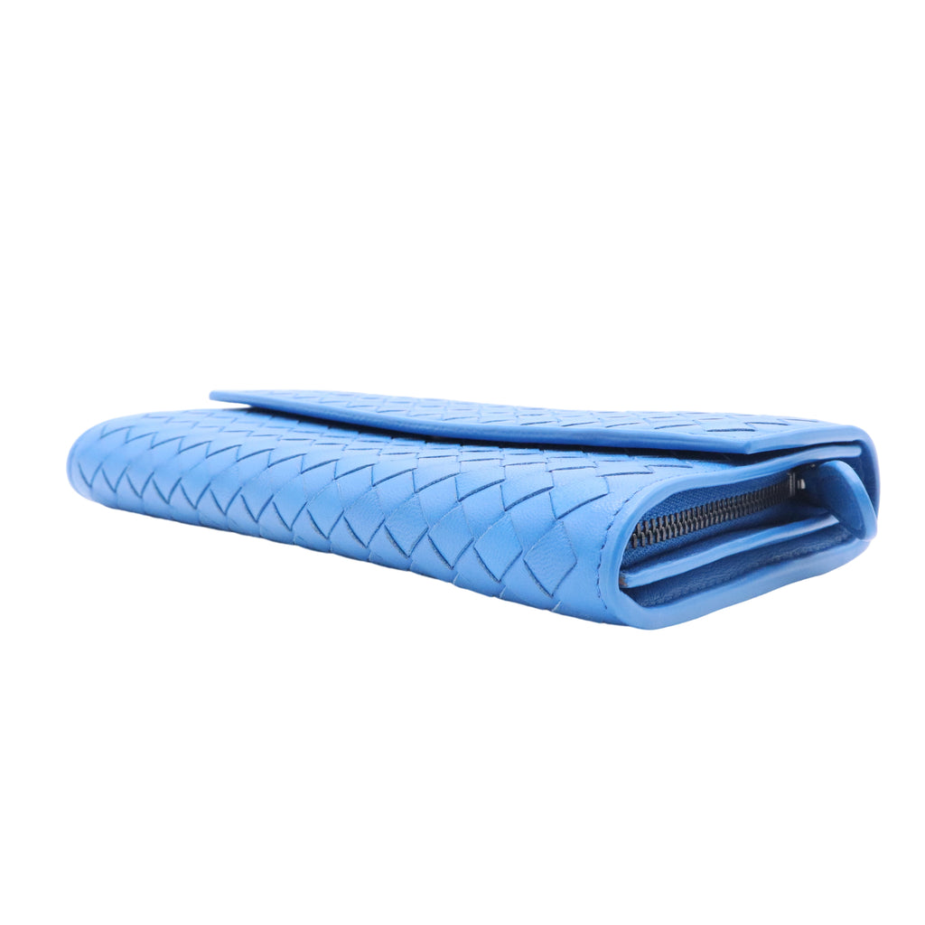 Nappa Intrecciato Continental Flap Wallet