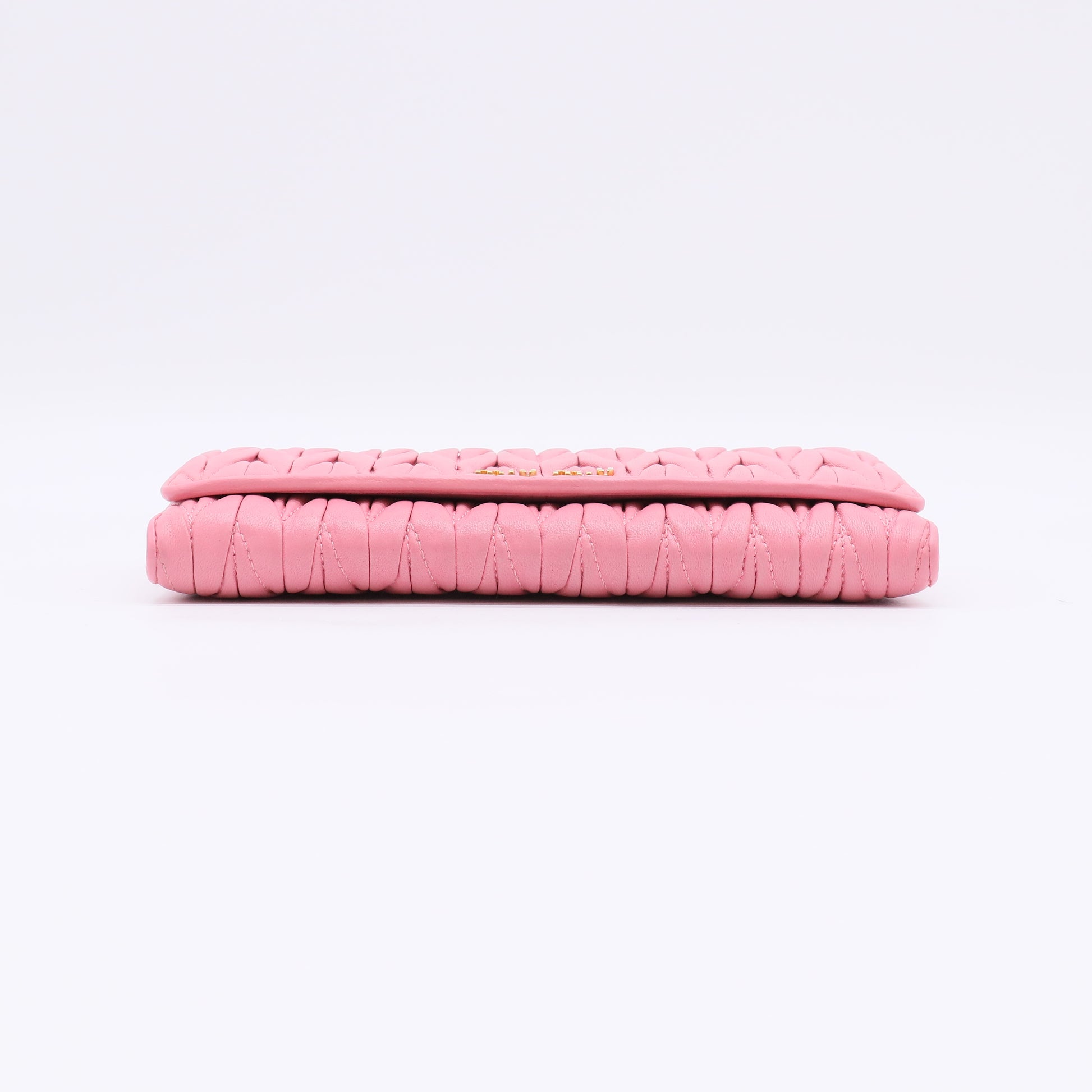 Miu Miu Matelassé Leather Long Wallet W22364