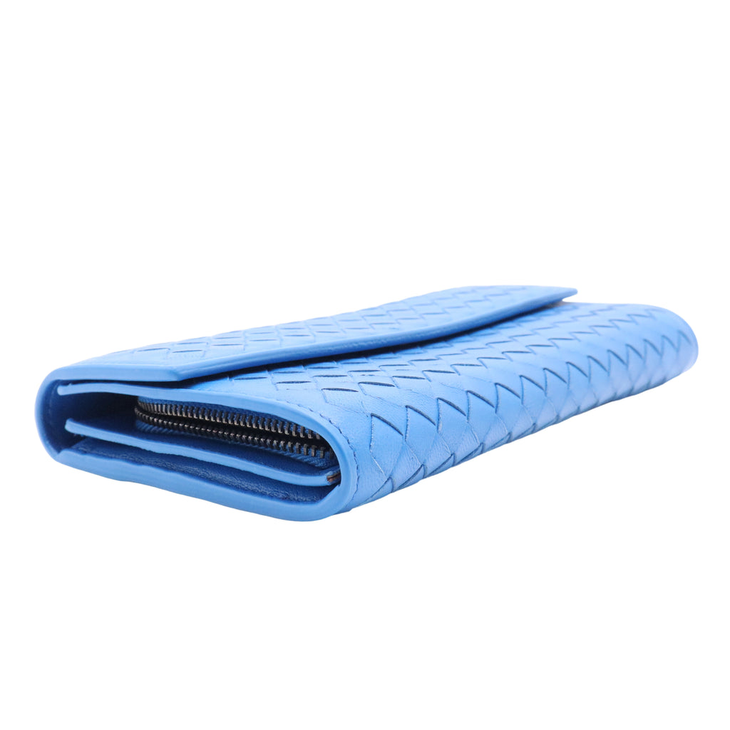 Nappa Intrecciato Continental Flap Wallet