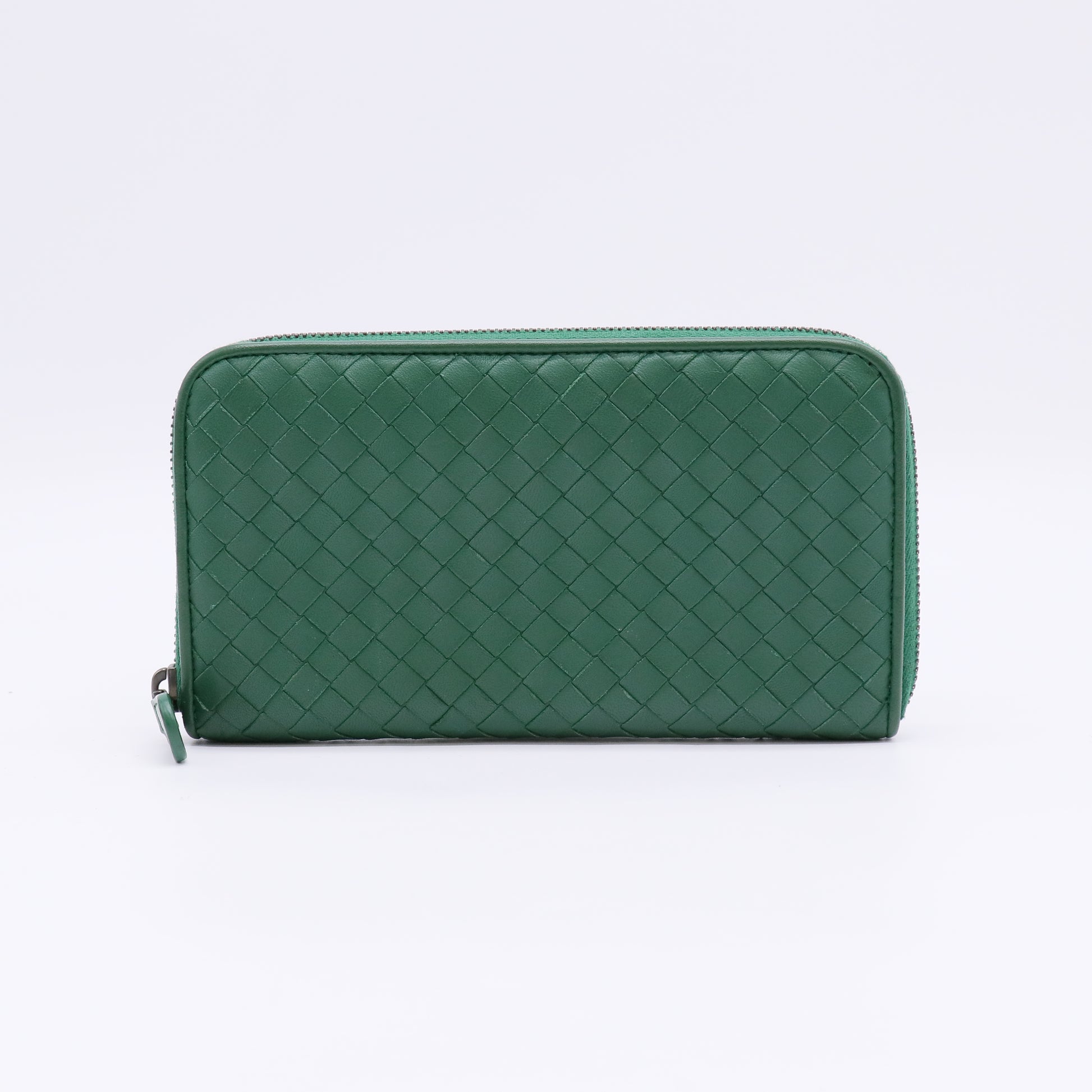 Bottega Veneta Intrecciato Nappa Leather Zip Around Wallet W22366