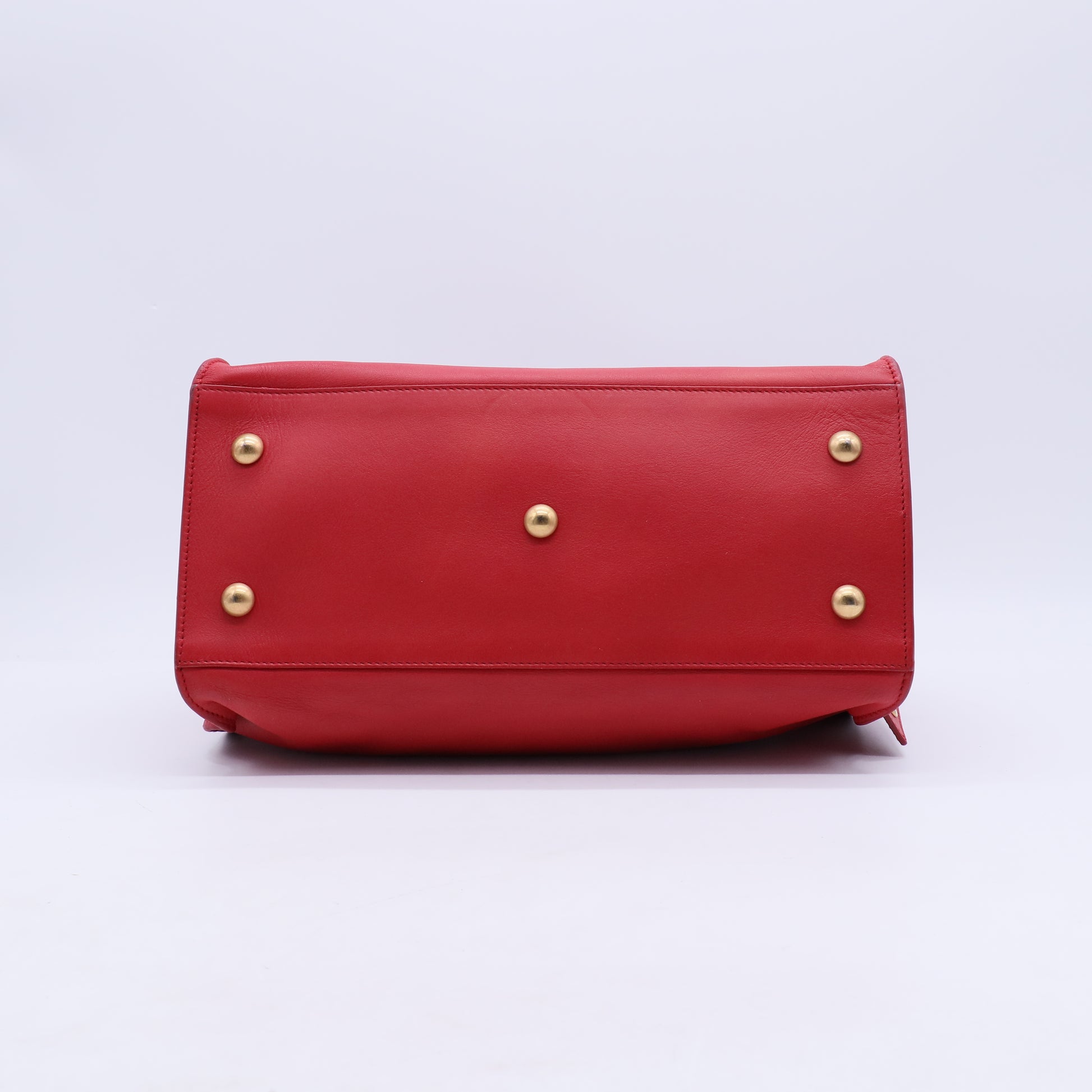 Red Calfskin Leather Small Cabas ChYc Bag B21783