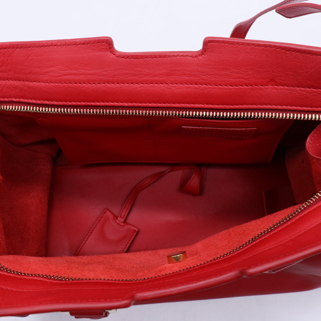 Red Calfskin Leather Small Cabas ChYc Bag B21783