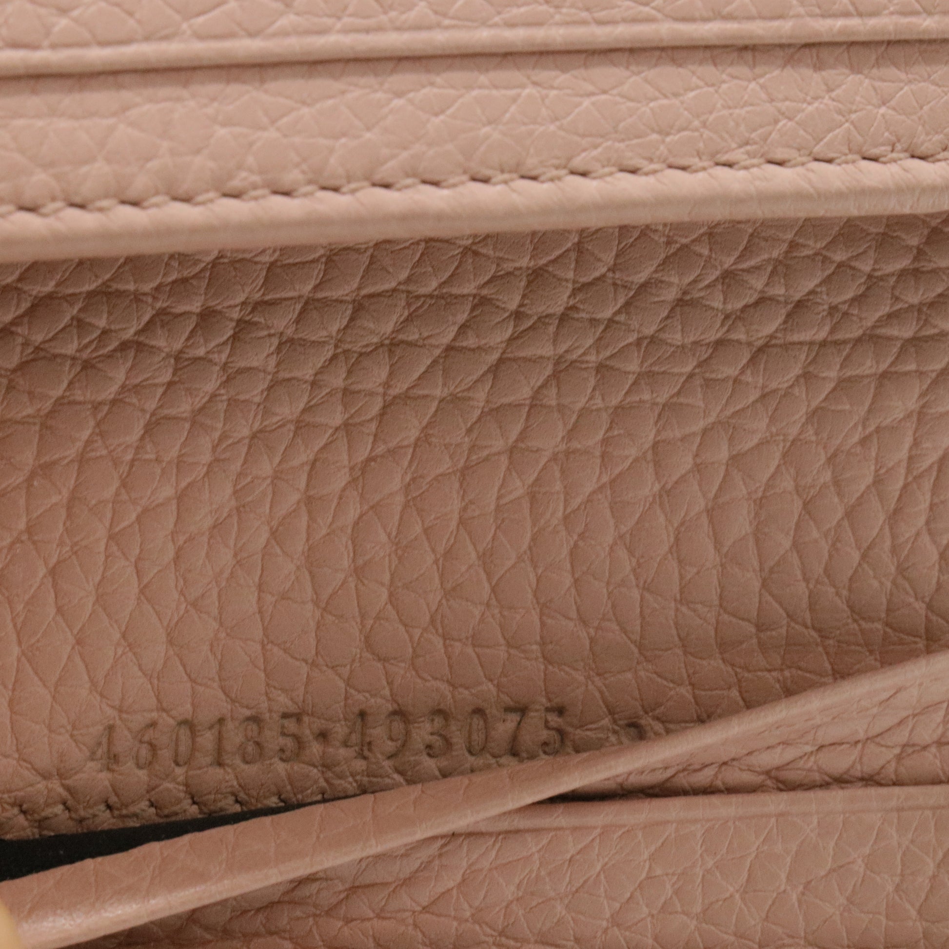 Light Pink Leather Blind for Love Card Case