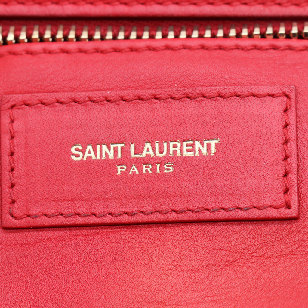 Red Calfskin Leather Small Cabas ChYc Bag B21783
