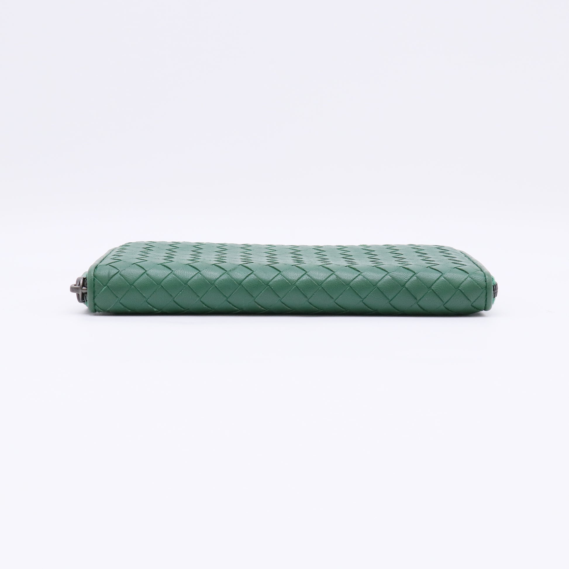 Bottega Veneta Intrecciato Nappa Leather Zip Around Wallet W22366