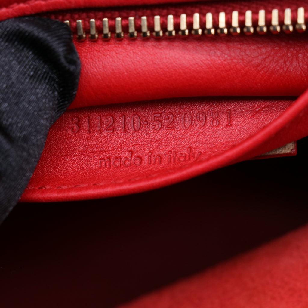 Red Calfskin Leather Small Cabas ChYc Bag B21783