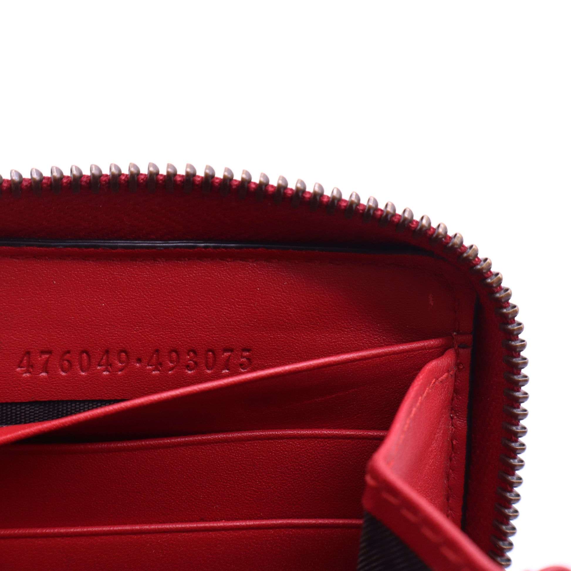 Gucci GG Supreme Zip Around Wallet With Cherries W20853