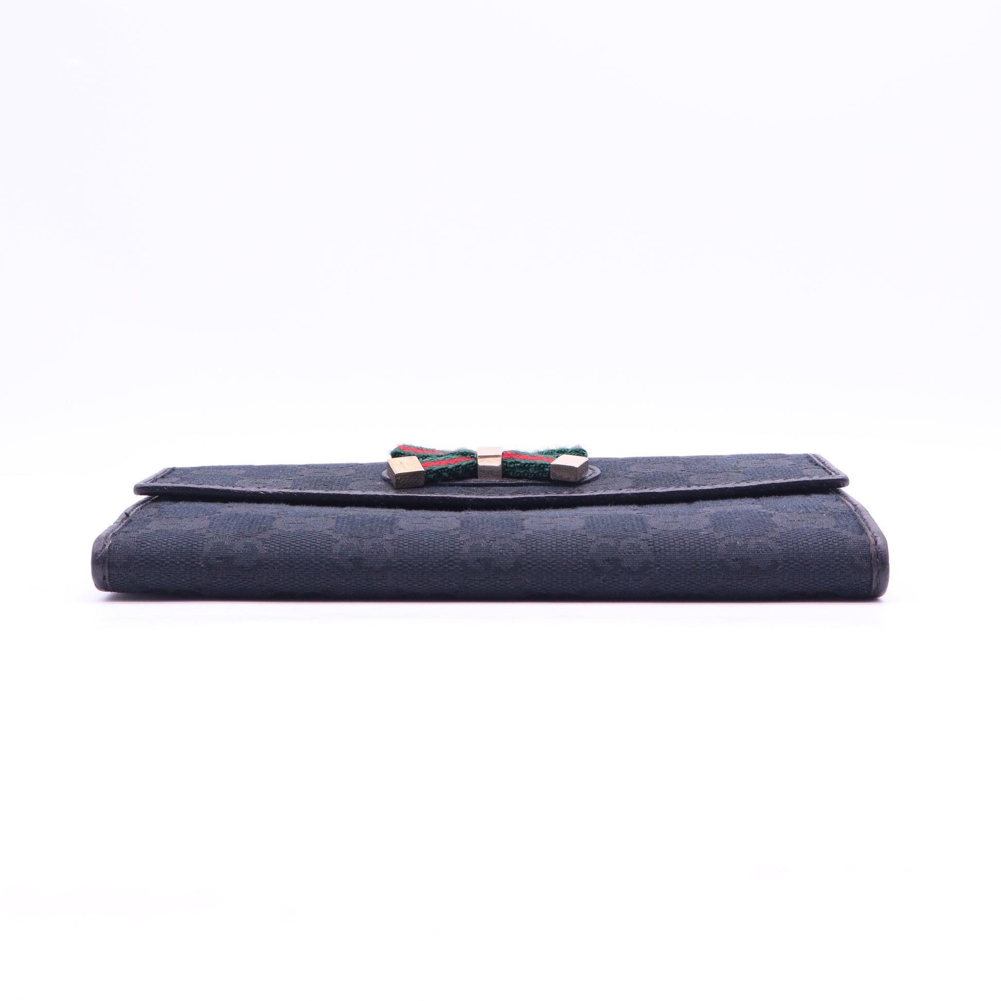 Gucci GG Canvas Web Bow Continental Wallet W20733