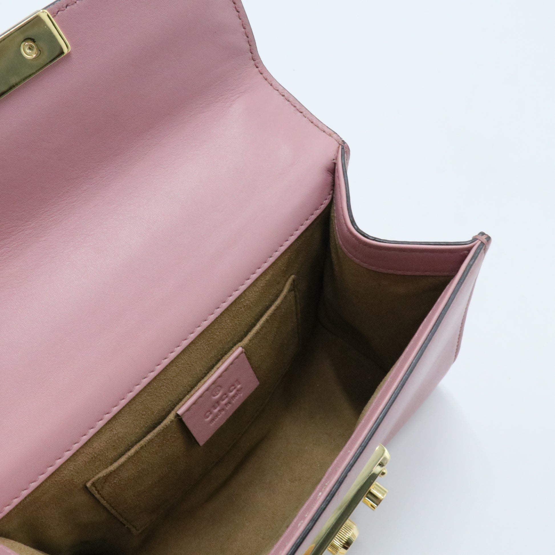 Padlock Shoulder Bag Guccissima Leather Small