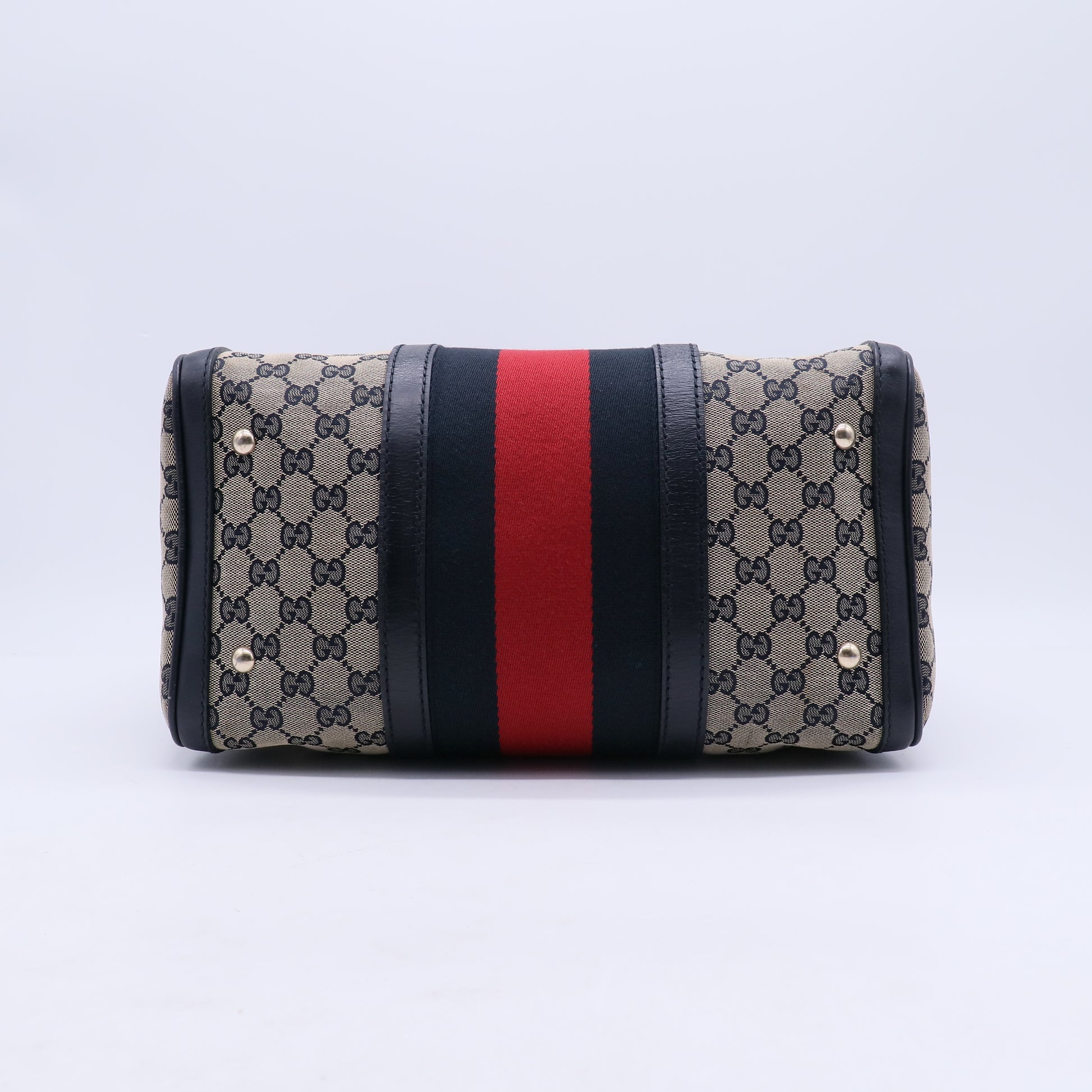 Monogram Selleria Calfskin Vintage Web Medium Boston  B21111