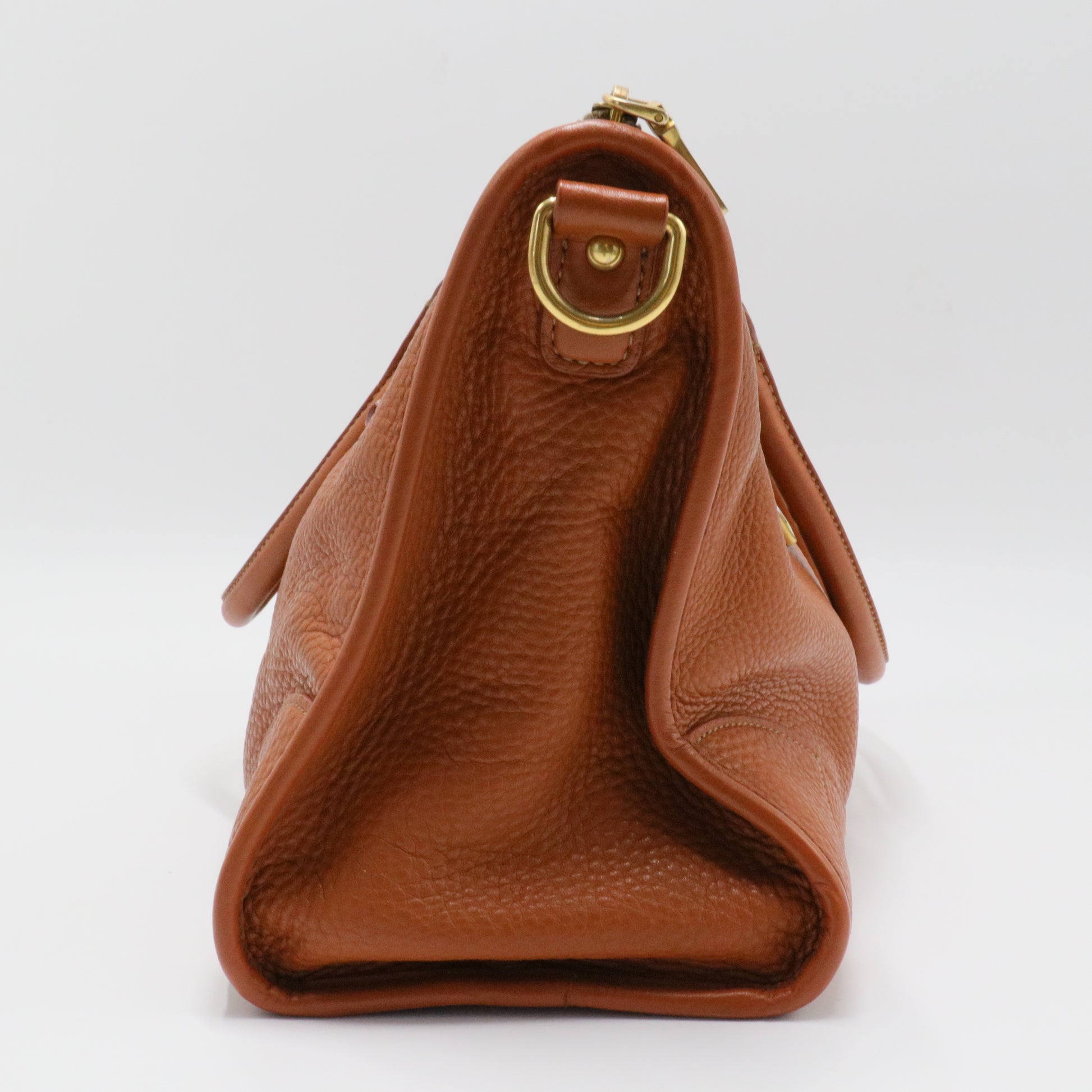 Front Zip Convertible Satchel Vitello Phenix Medium