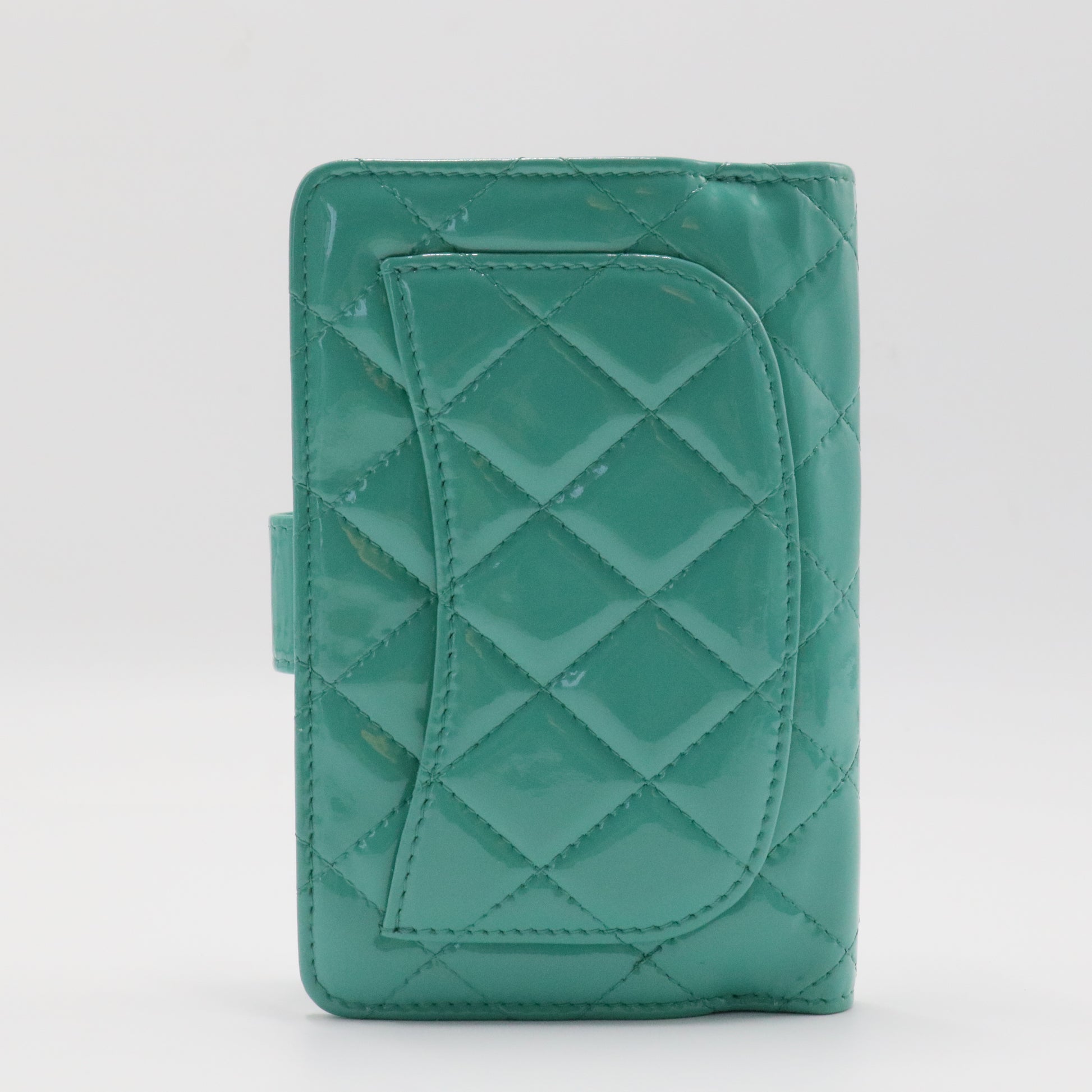 CC Brilliant Flap Wallet Quilted Patent Long