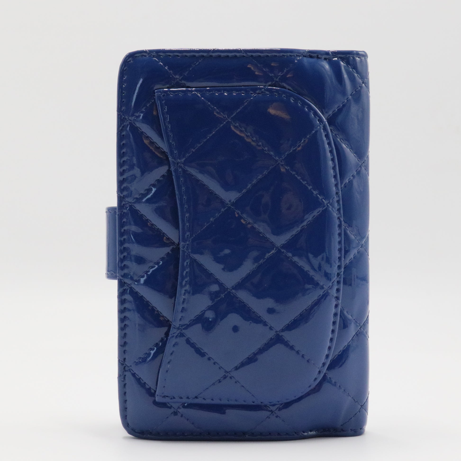 CC Brilliant Flap Wallet Quilted Patent Long