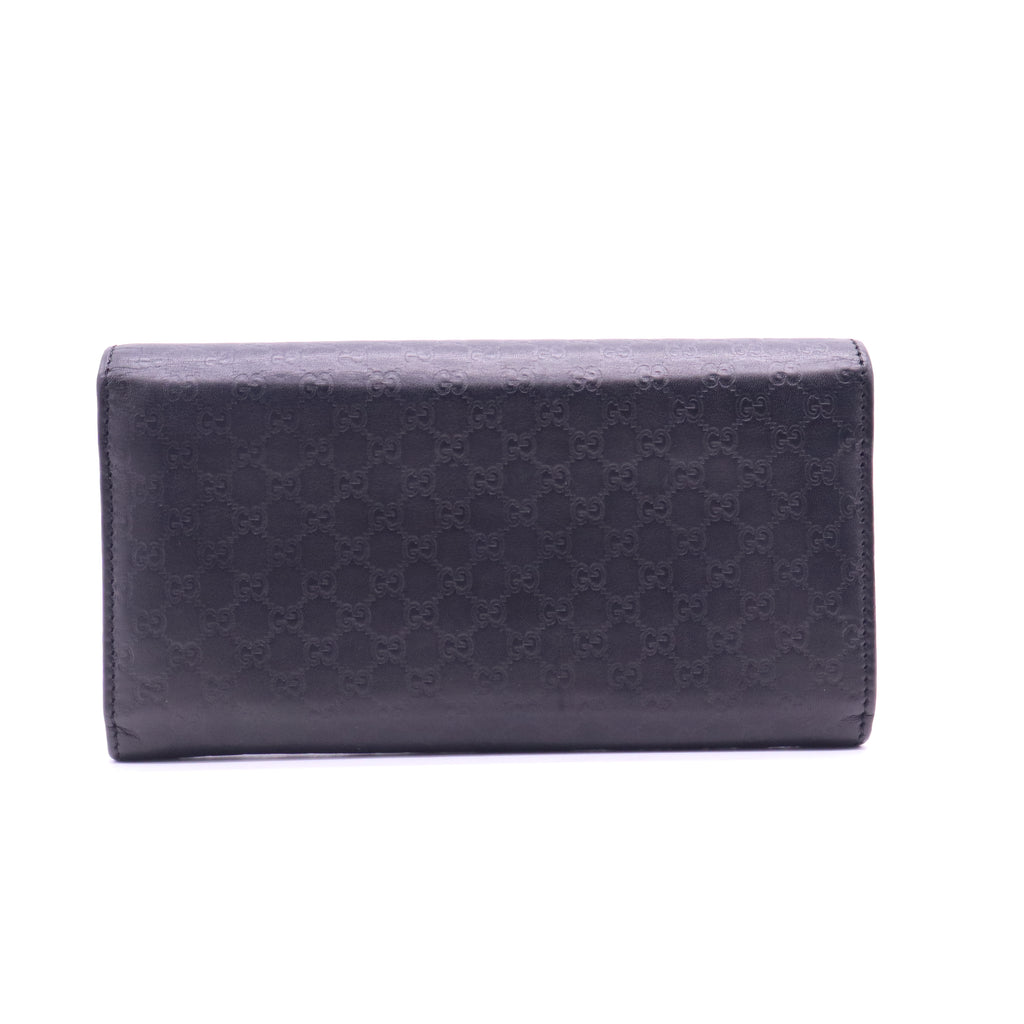 Gucci Microguccissima Bow Continental Wallet W21153