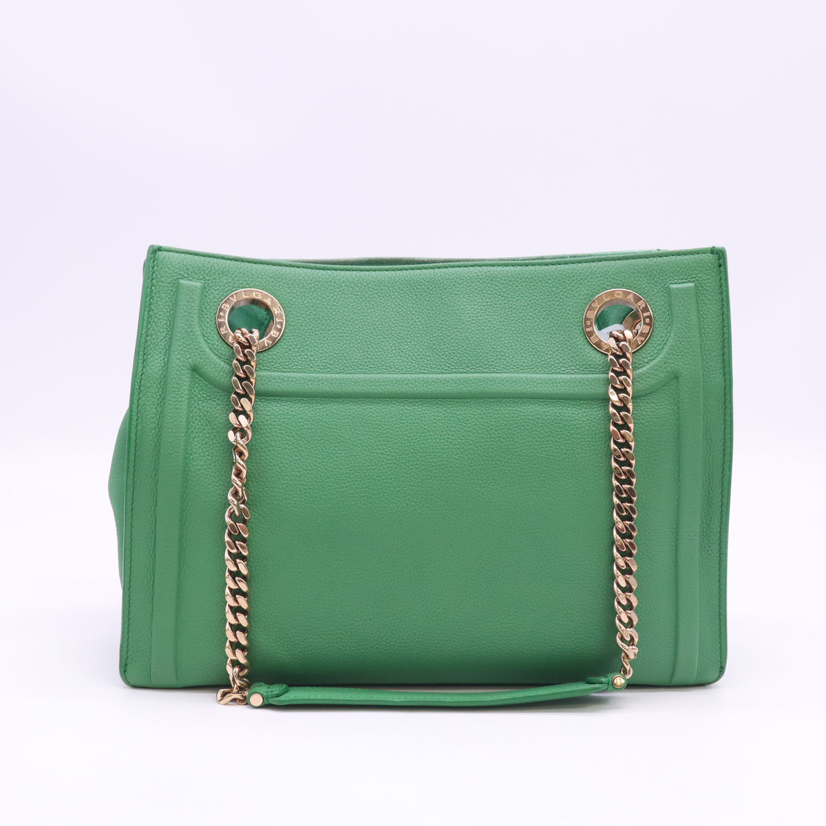 Chain-Link Leather Shoulder Bag B24641