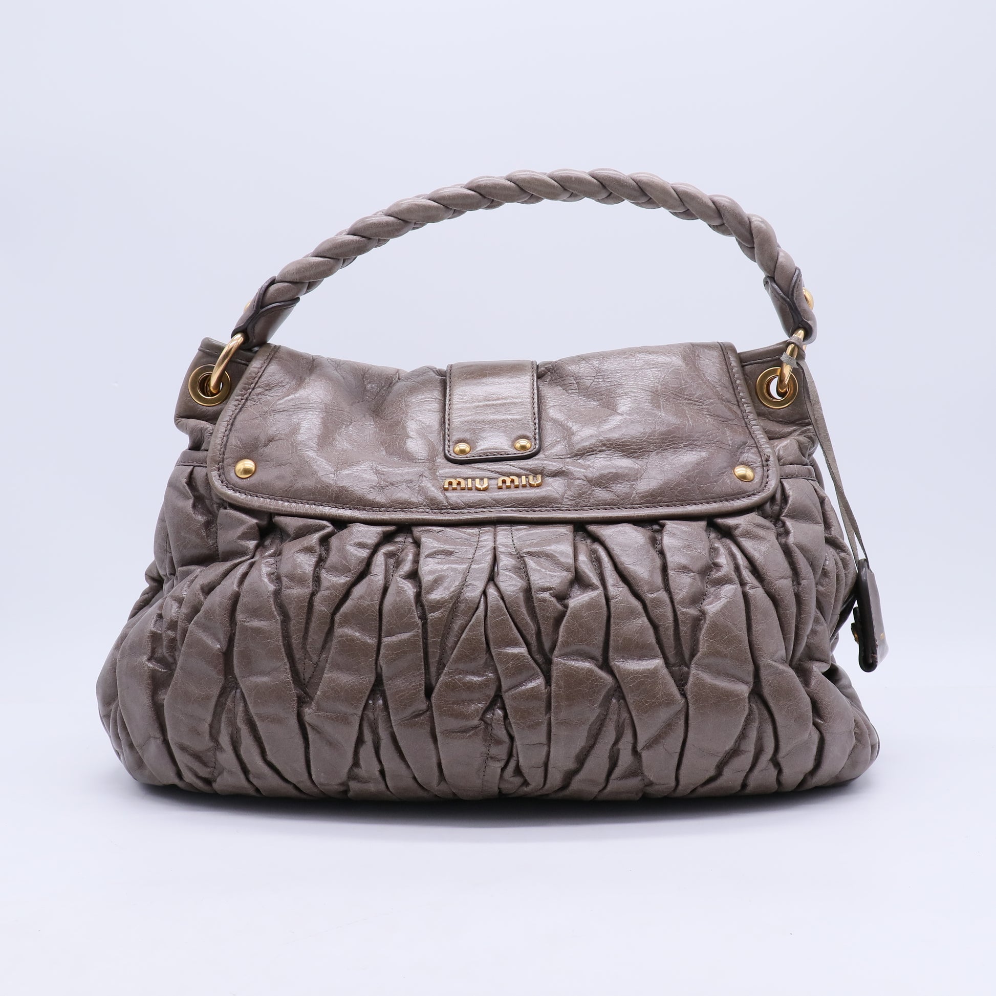 Nappa Matelasse Coffer Hobo Juta B21184