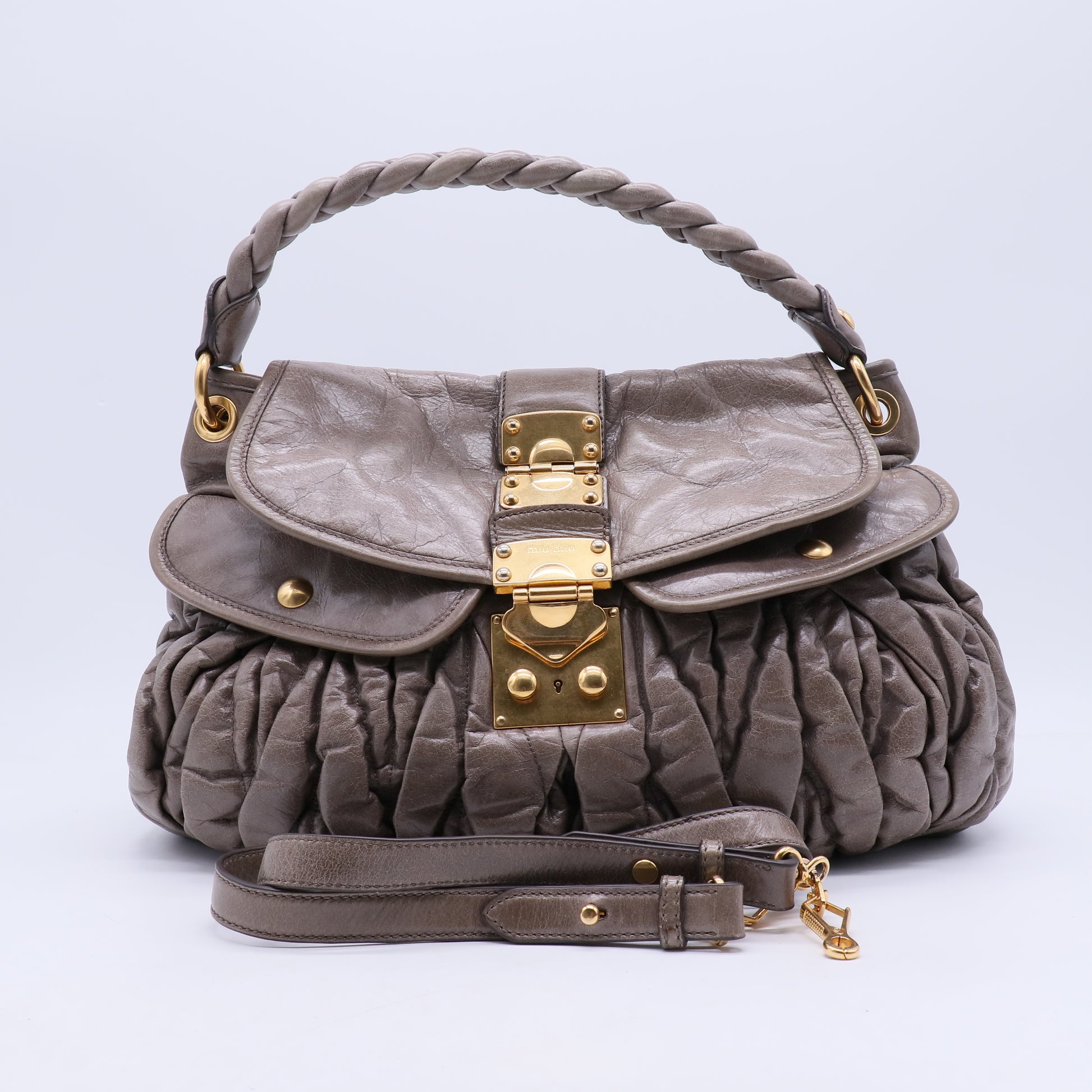 Nappa Matelasse Coffer Hobo Juta B21184
