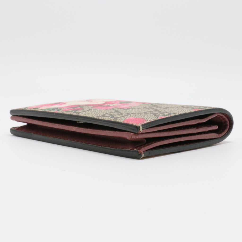 GG Supreme Monogram Blooms Card Case