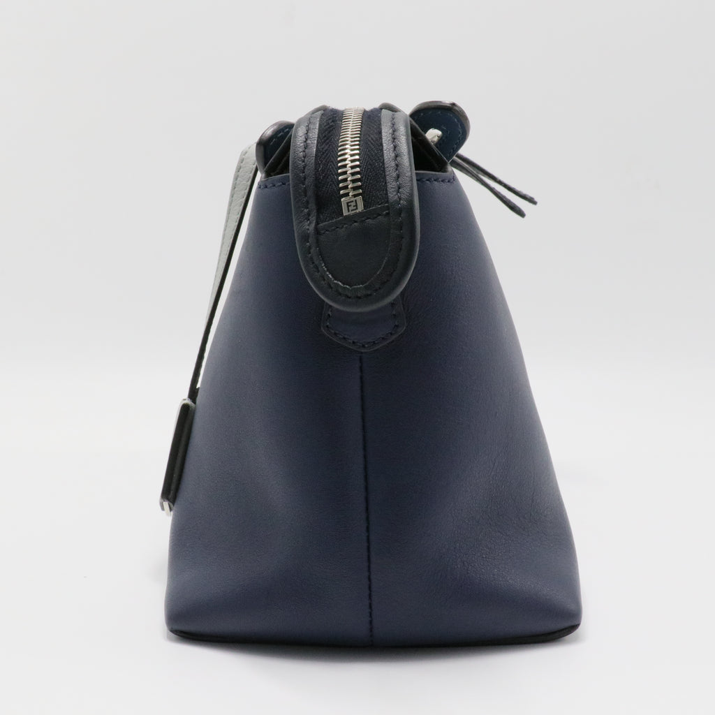 Vitello Dolce 4 Color Medium By The Way Boston Bag Blueberry Perla Multicolor