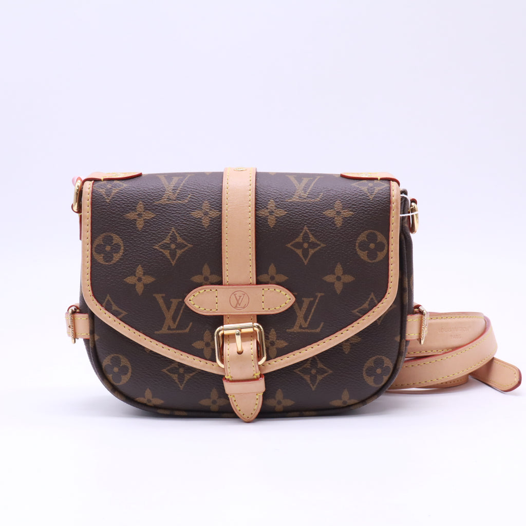 Louis Vuitton Saumur Handbag Monogram Canvas BB twins LDJ5301