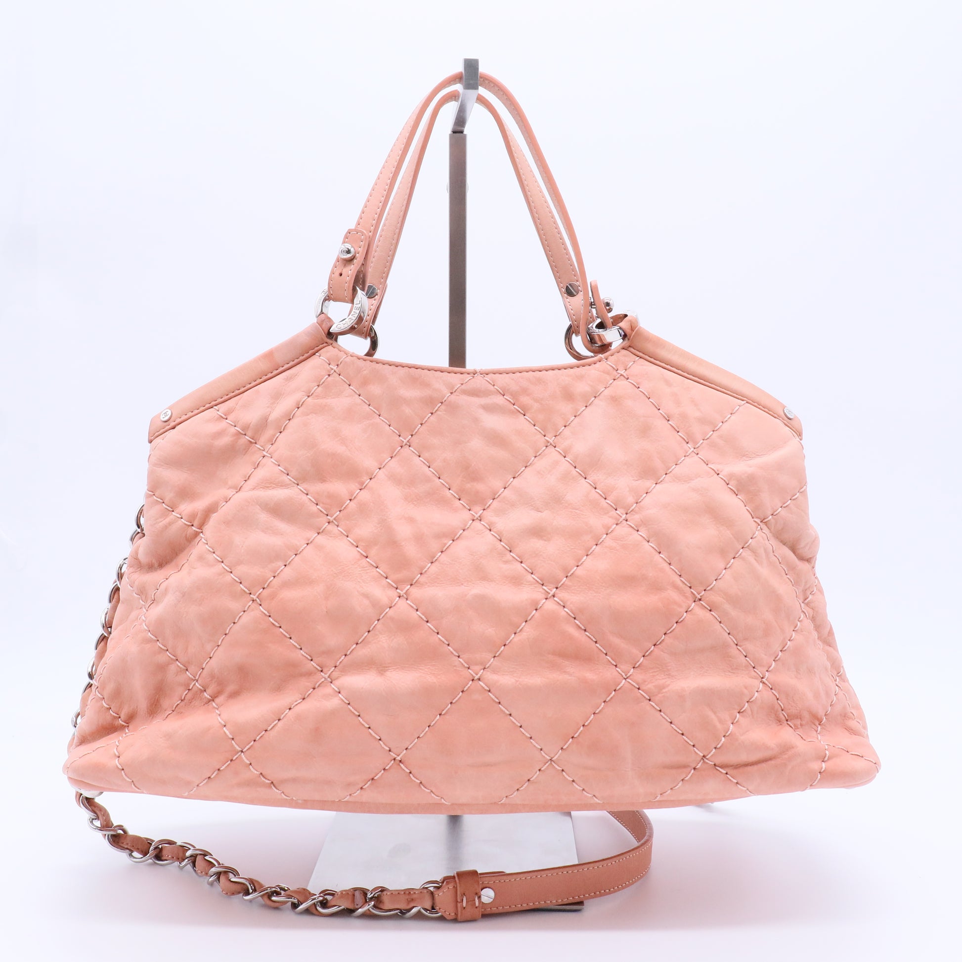 CC Sea Hit Tote Quilted Iridescent Calfskin Small