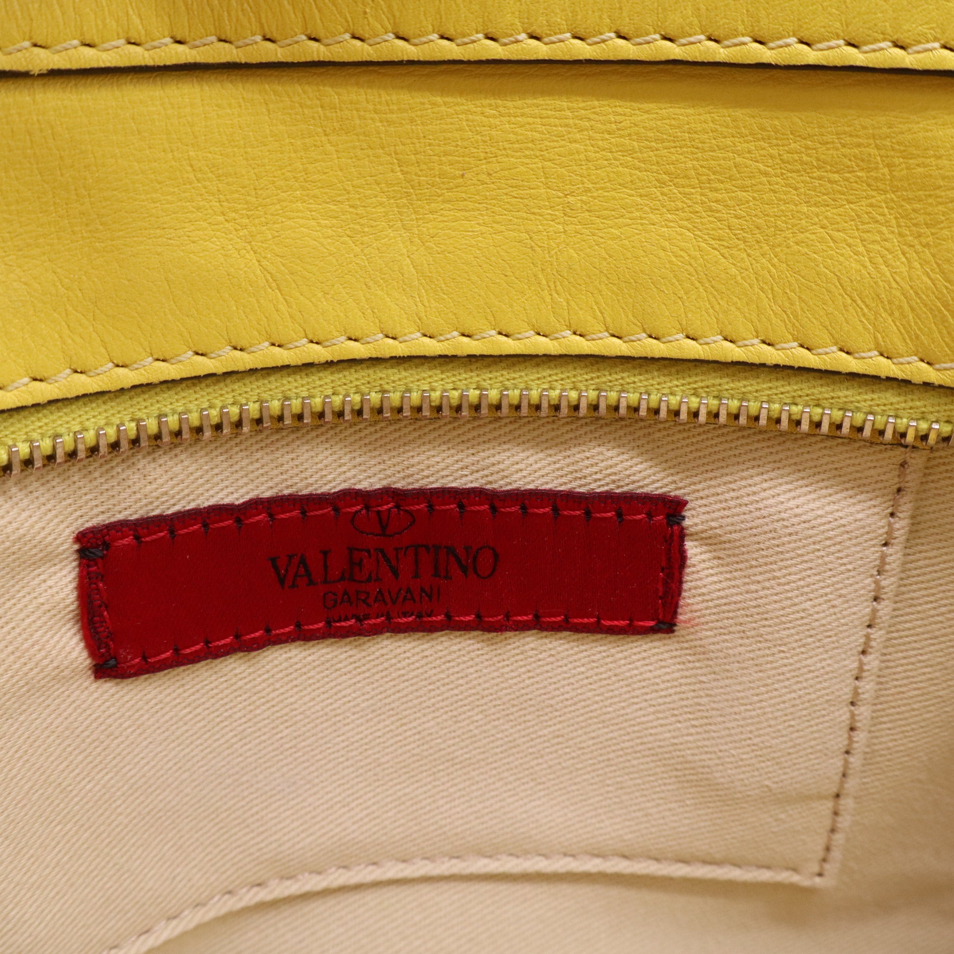 Valentino Calfskin Rockstud Small Trapeze Tote Bag B20518