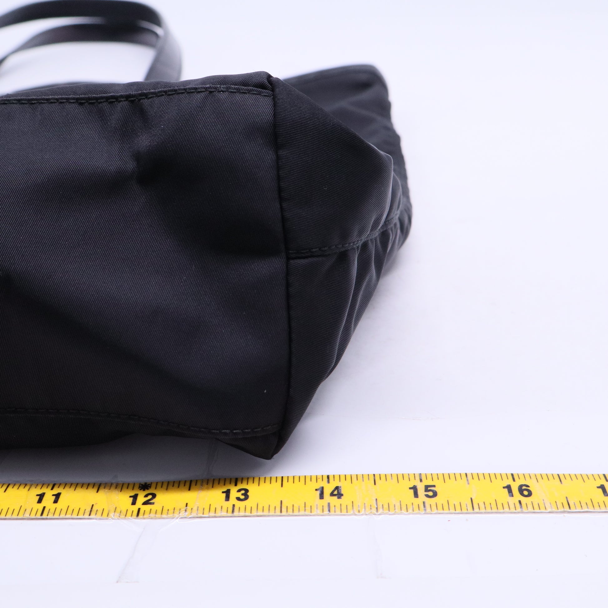 Tessuto Nylon Shopping Tote Black