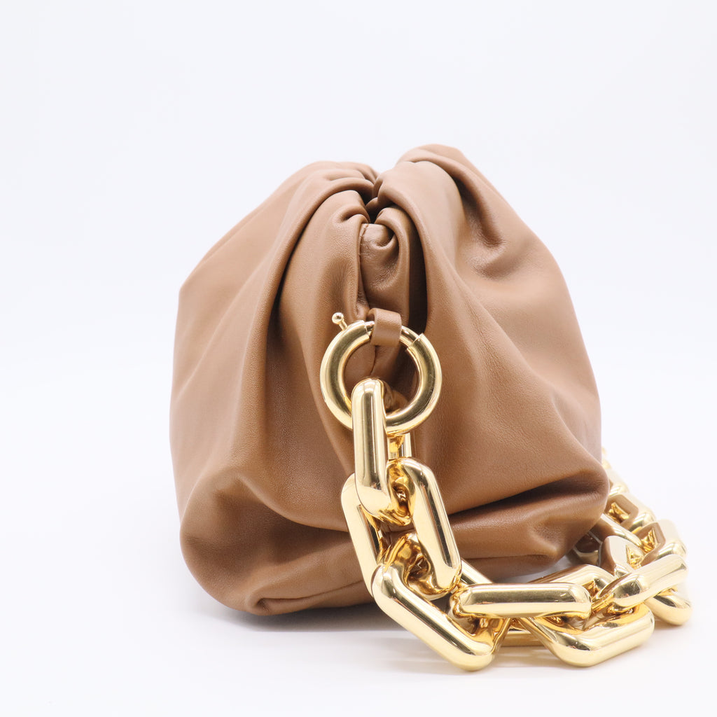 Bottega Veneta Calfskin Chain Pouch For Gisel