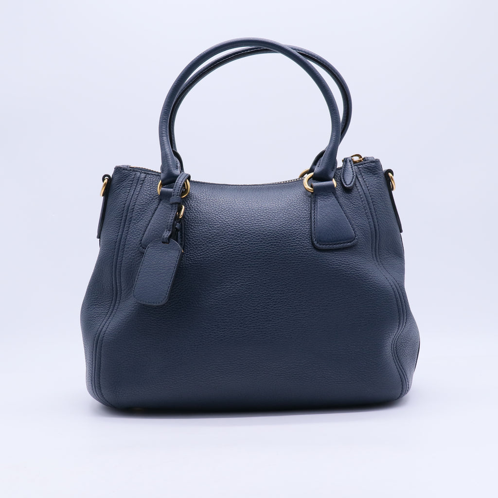 Inchiostro Vitello Daino Leather Tote Bag B21821
