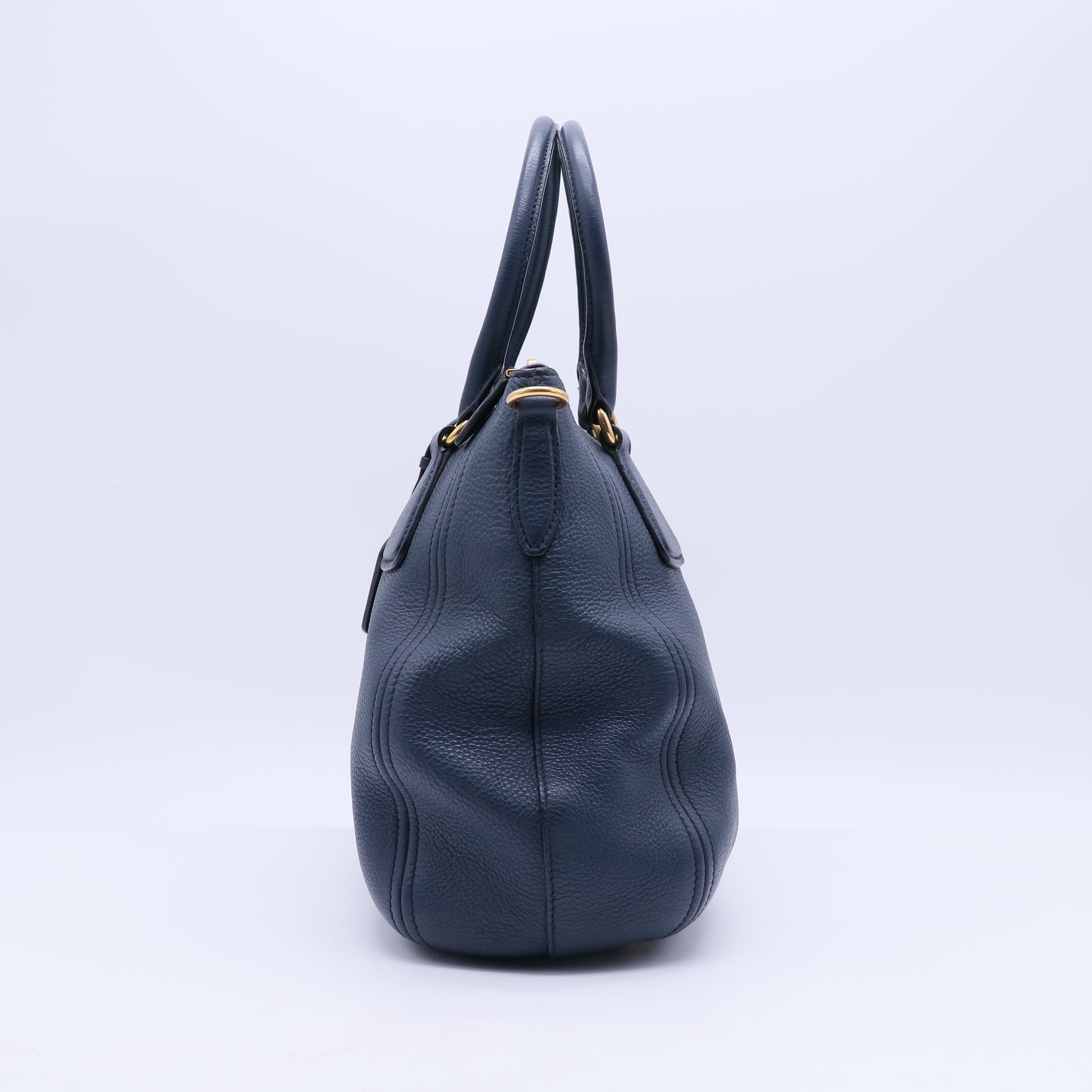 Inchiostro Vitello Daino Leather Tote Bag B21821