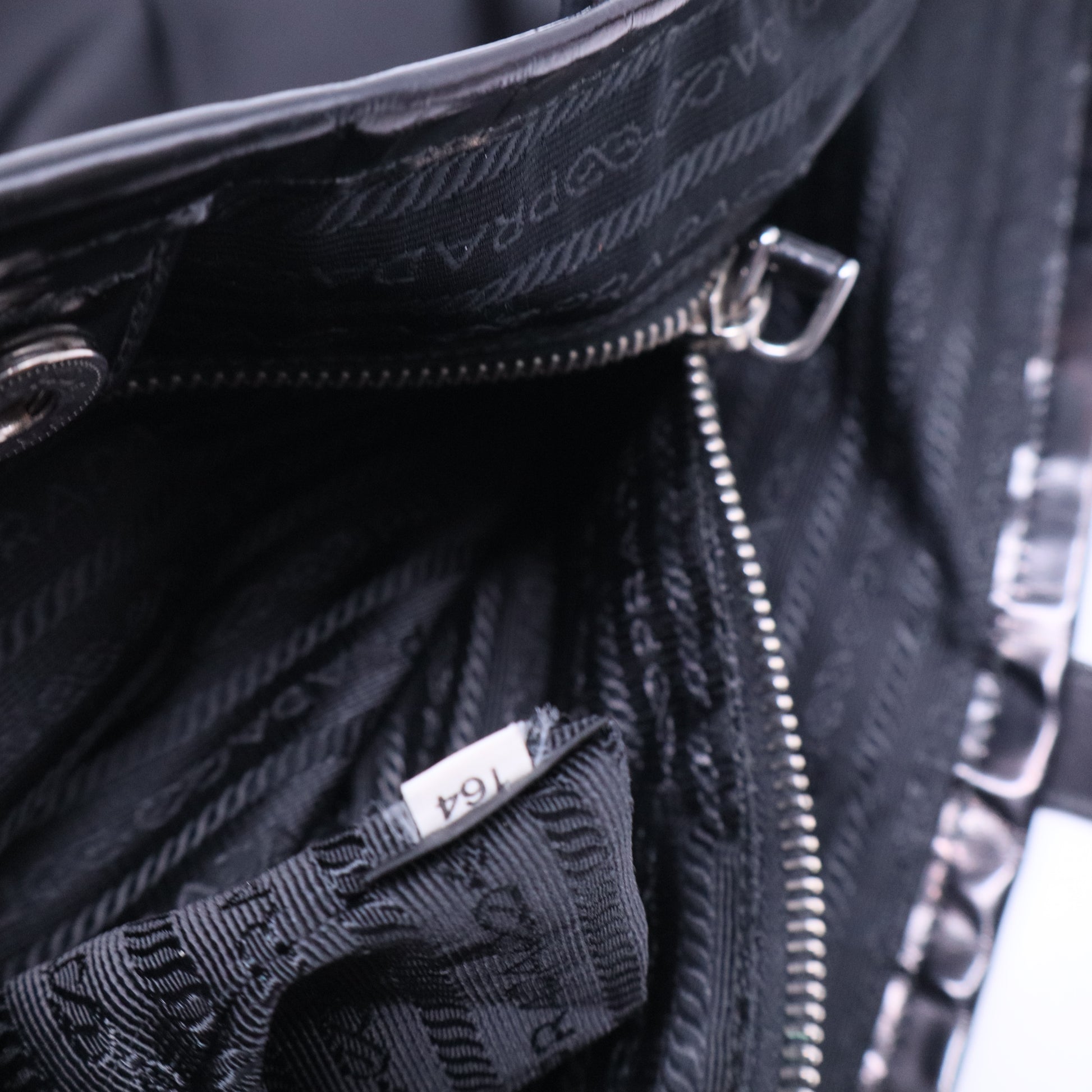 Tessuto Nylon Shopping Tote Black