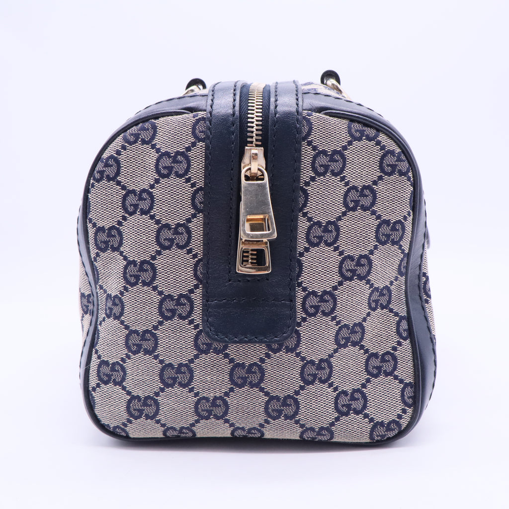 Vintage Web Boston Bag GG Canvas Small B20104